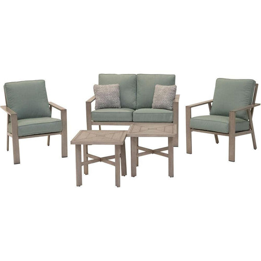 Mōd Mōd Canyon 5pc Set: 2 Side Chairs, Loveseat, and 2 Coffee Tables