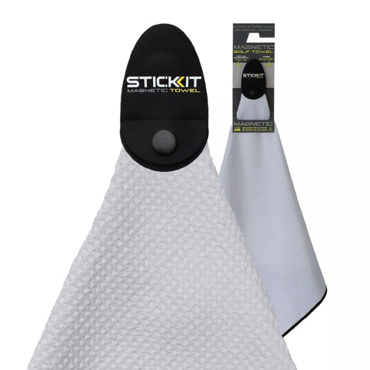Monument Golf Golf : On Course Accessories Stick It Magnetic Golf Towel - White