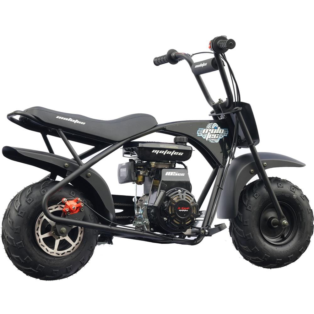 MotoTec MotoTec - MotoTec 105cc 3.5HP Gas Powered Mini Bike | MT-MiniBike-105cc_Black
