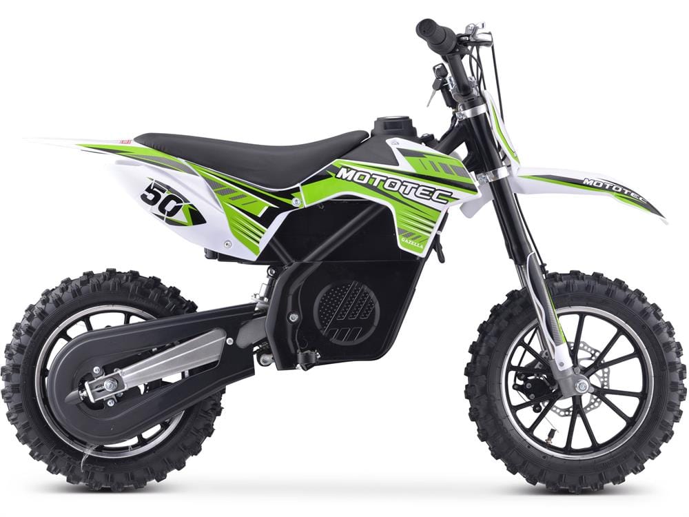 MotoTec MotoTec - MotoTec 24v 500w Gazella Electric Dirt Bike Green | MT-Dirt-500_Green
