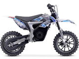 MotoTec MotoTec - MotoTec 36v 500w Demon Electric Dirt Bike Lithium Blue | MT-Dirt-Lithium_Blue