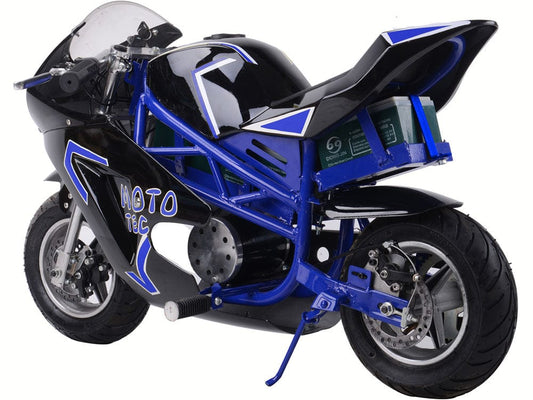MotoTec MotoTec - MotoTec 36v 500w Electric Pocket Bike GT Blue | MT-Elec-GT_Blue
