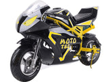 MotoTec MotoTec - MotoTec 36v 500w Electric Pocket Bike GT Yellow | MT-Elec-GT_Yellow