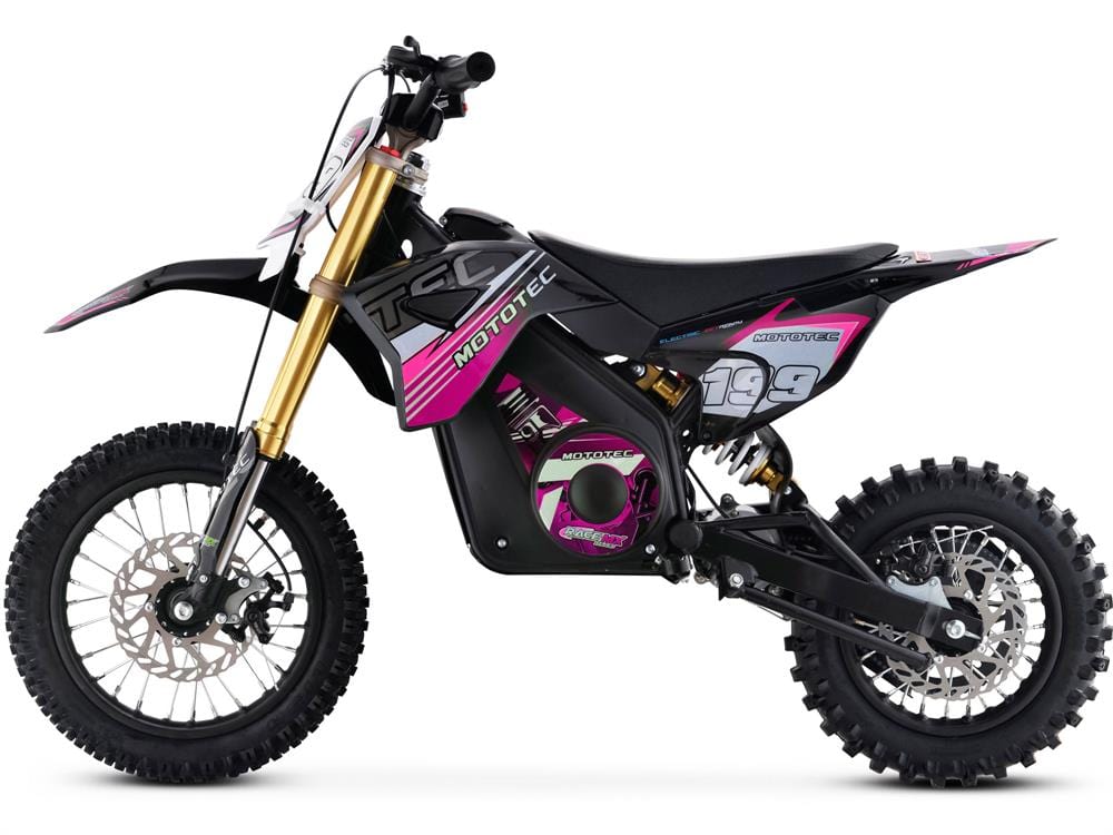 MotoTec MotoTec - MotoTec 36v Pro Electric Dirt Bike 1000w Lithium Pink | MT-Dirt-Pro_Pink