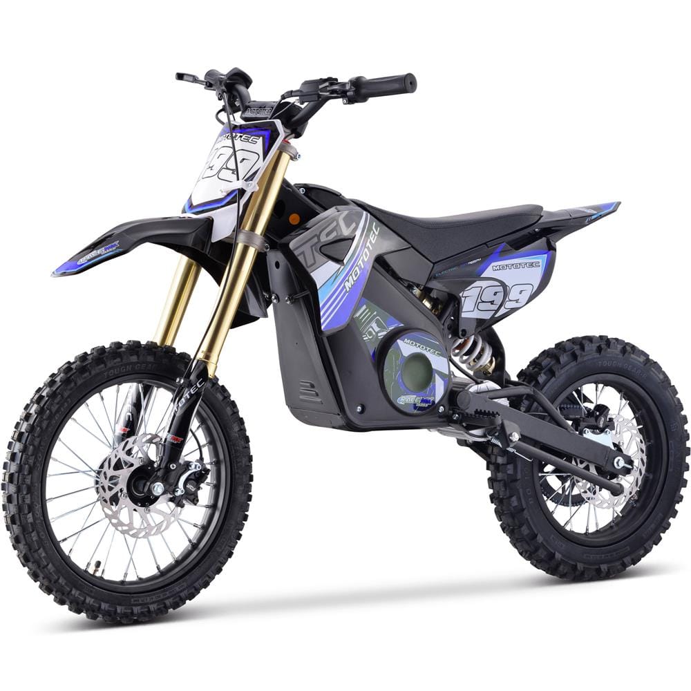 MotoTec MotoTec - MotoTec 48v Pro Electric Dirt Bike 1500w Lithium Blue | MT-Dirt-Pro-1500_Blue