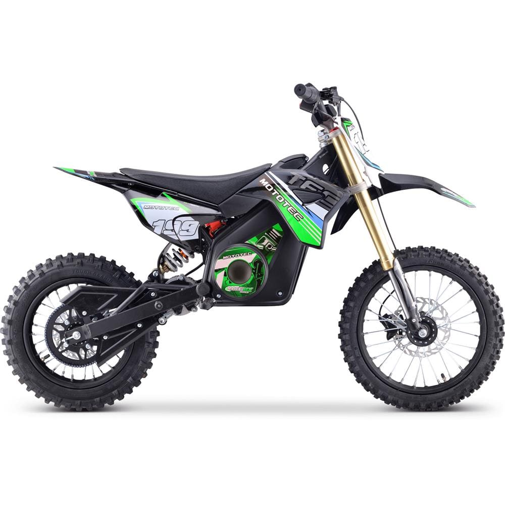 MotoTec MotoTec - MotoTec 48v Pro Electric Dirt Bike 1500w Lithium Green | MT-Dirt-Pro-1500_Green