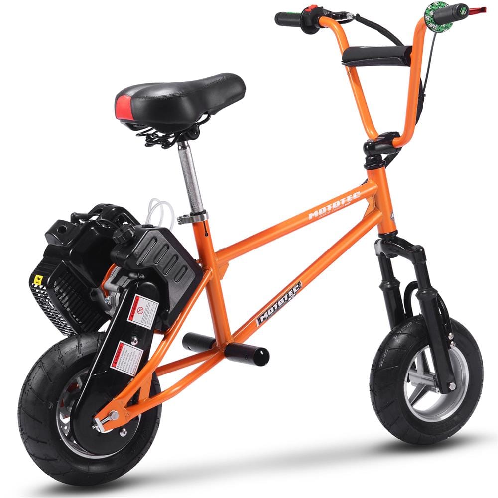 MotoTec MotoTec - MotoTec 49cc Gas Mini Bike V2 Orange | MT-Mini-Bike-V2_Orange
