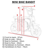 MotoTec MotoTec - MotoTec Bandit 52cc 2-Stroke Kids Gas Mini Bike Red | MT-MB-52cc-Bandit_Red