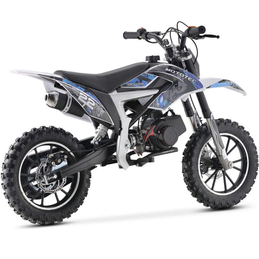 MotoTec MotoTec - MotoTec Demon 50cc 2-Stroke Kids Gas Dirt Bike Blue | MT-DB-50cc-Demon_Blue
