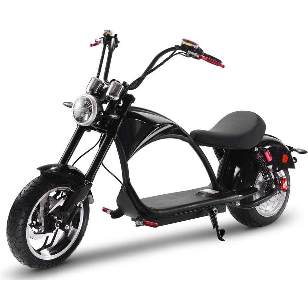 MotoTec MotoTec - MotoTec Lowboy 60v 20ah 2500w Lithium Electric Scooter Black | MT-LowBoy-60v-2500w_Black