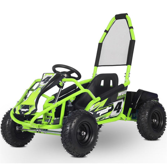 MotoTec MotoTec - MotoTec Mud Monster Kids Electric 48v 1000w Go Kart Full Suspension Green | MT-GK-Mud-1000w_Green