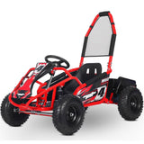 MotoTec MotoTec - MotoTec Mud Monster Kids Electric 48v 1000w Go Kart Full Suspension Red | MT-GK-Mud-1000w_Red