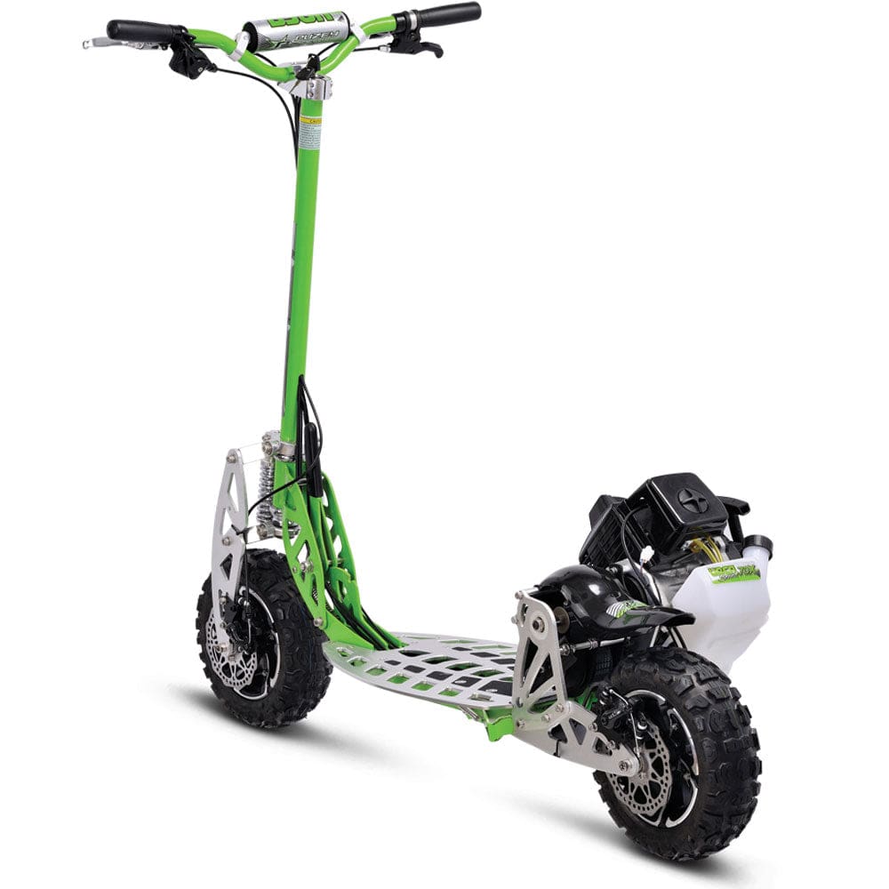 MotoTec MotoTec - MotoTec/UberScoot 70x 2-Speed Gas Scooter Green | Evo-70x_Green