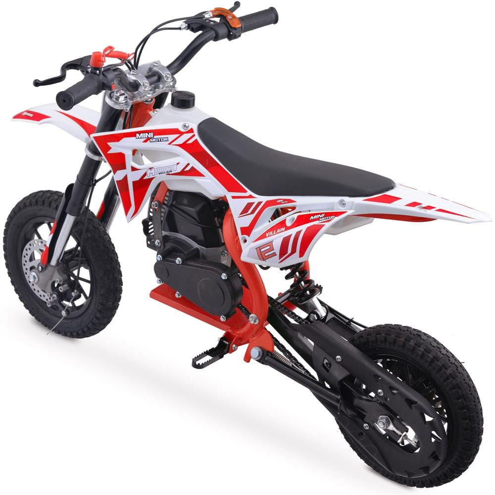 MotoTec MotoTec - MotoTec Villain 52cc 2-Stroke Kids Gas Dirt Bike Red | MT-DB-52cc-Villain_Red