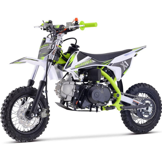 MotoTec MotoTec - MotoTec X1 110cc 4-Stroke Gas Dirt Bike Green | MT-DB-X1-70cc_Green