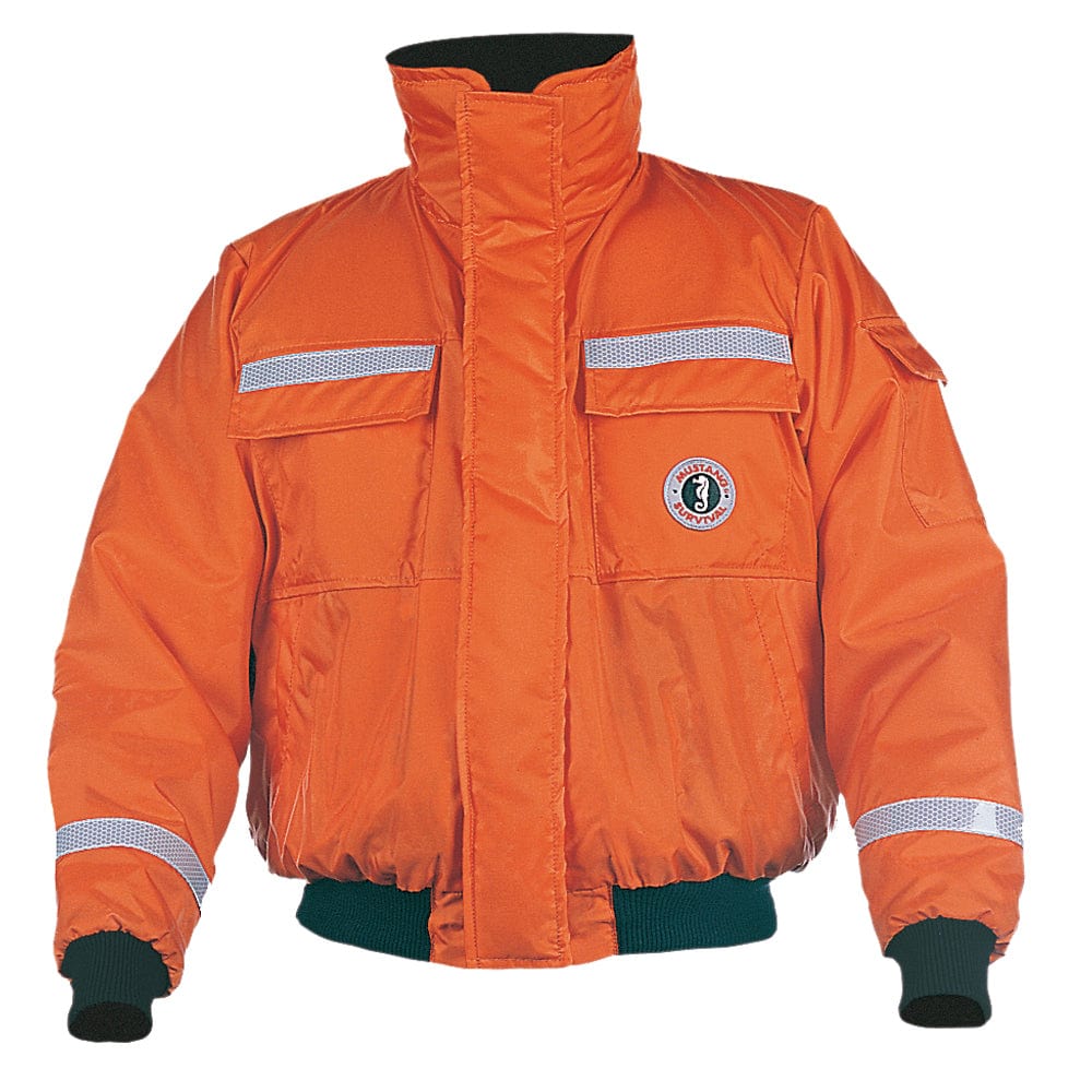 Mustang Survival Flotation Coats/Pants Mustang Classic Flotation Bomber Jacket w/SOLAS Tape - Orange - XXL [MJ6214T1-2-XXL-206]