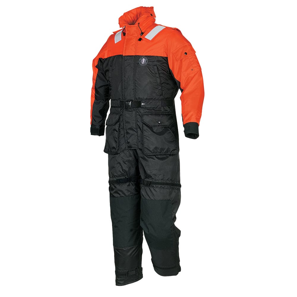 Mustang Survival Immersion/Dry/Work Suits Mustang Deluxe Anti-Exposure Coverall  Work Suit - Orange/Black - Small [MS2175-33-S-206]