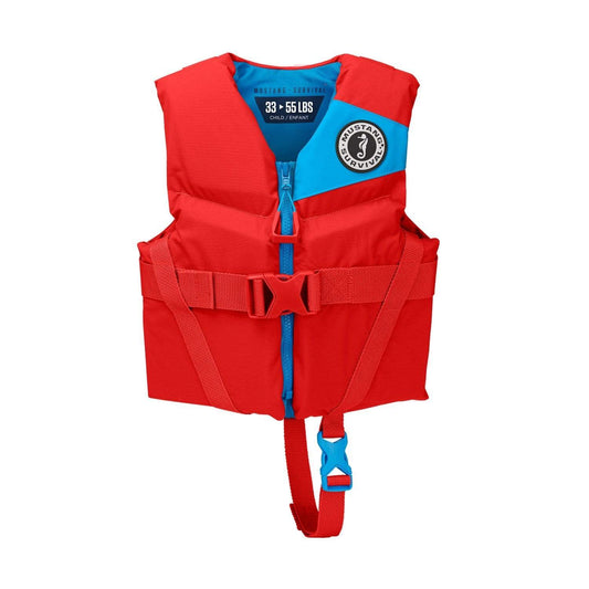 Mustang Survival Marine/Water Sports : Lifevests Mustang Survival Rev Child Foam Vest Imperial Red 30-50 LBS