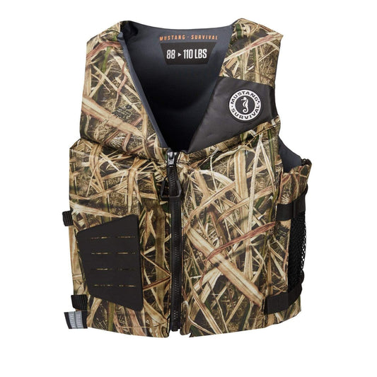 Mustang Survival Marine/Water Sports : Lifevests Mustang Survival Rev Young Adult Foam Vest Camo 90 Plus LBS
