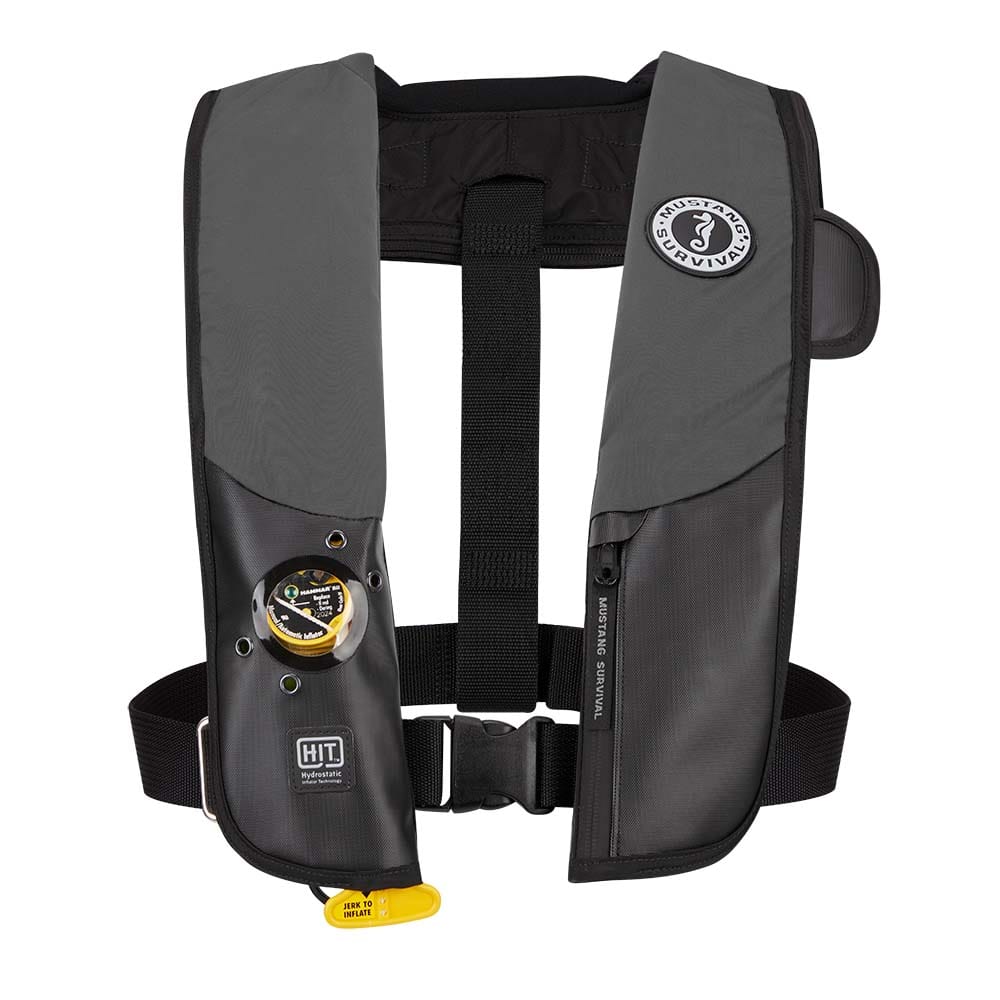 Mustang Survival Personal Flotation Devices Mustang HIT Inflatable Hydrostatic Inflatable PFD - Grey/Black [MD318302-262-0-202]