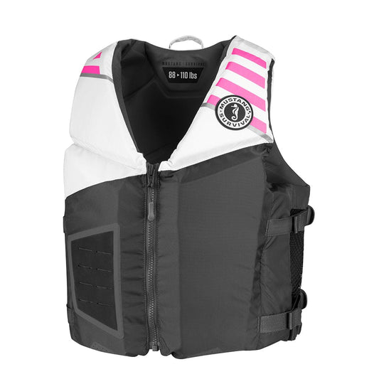 Mustang Survival Personal Flotation Devices Mustang Rev Young Adult Foam Vest - Grey-White-Pink [MV3600-272-0-206]