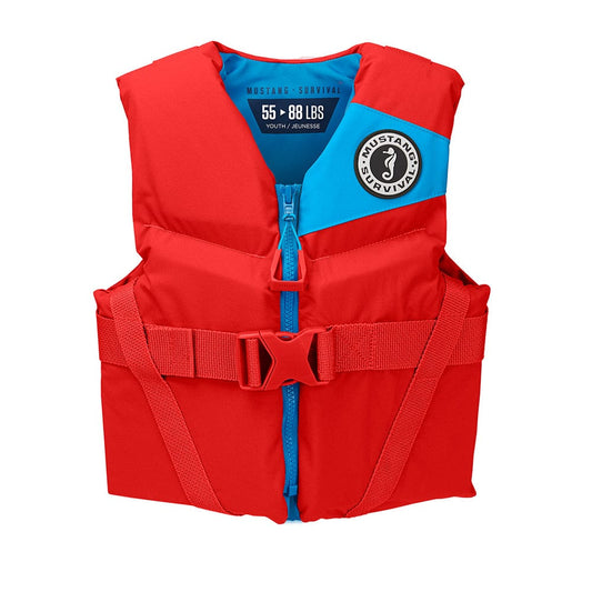 Mustang Survival Personal Flotation Devices Mustang Rev Youth Foam Vest - Imperial Red [MV3570-277-0-206]