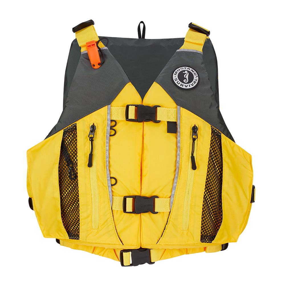 Mustang Survival Personal Flotation Devices Mustang Solaris Foam Vest - Yellow/Grey - X-Large/XX-Large [MV807NMS-222-XL/XXL-216]