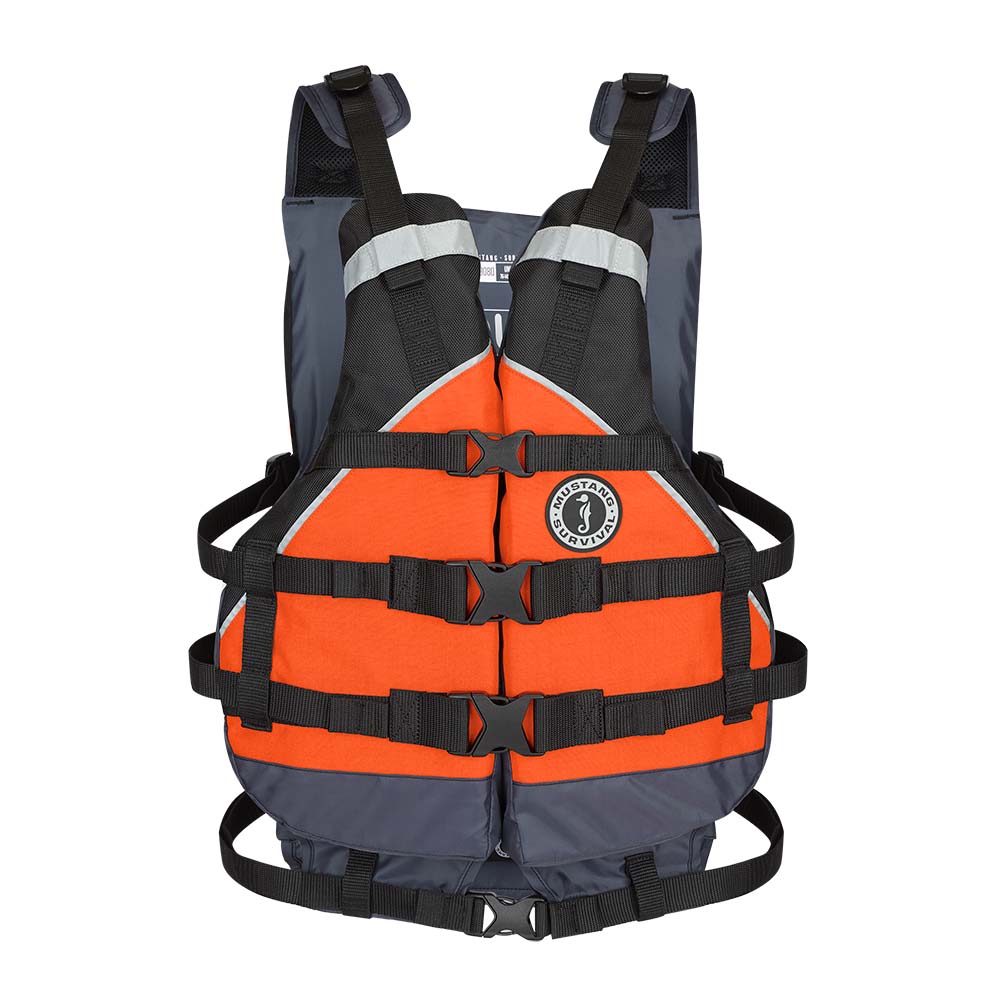 Mustang Survival Personal Flotation Devices Mustang Youth Canyon V Foam Vest - Orange/Black - 50-90lbs [MV9070-33-0-253]