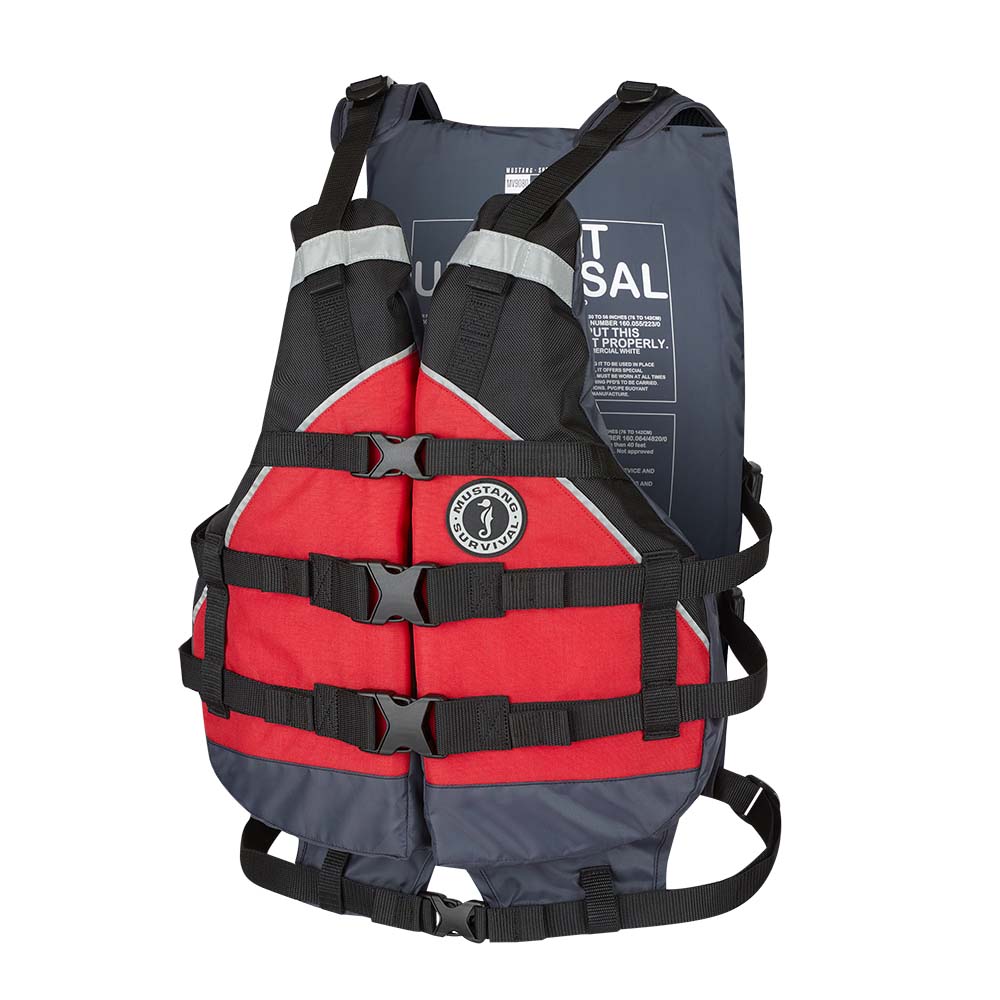 Mustang Survival Personal Flotation Devices Mustang Youth Canyon V Foam Vest - Red/Black - 50-90lbs [MV9070-123-0-253]