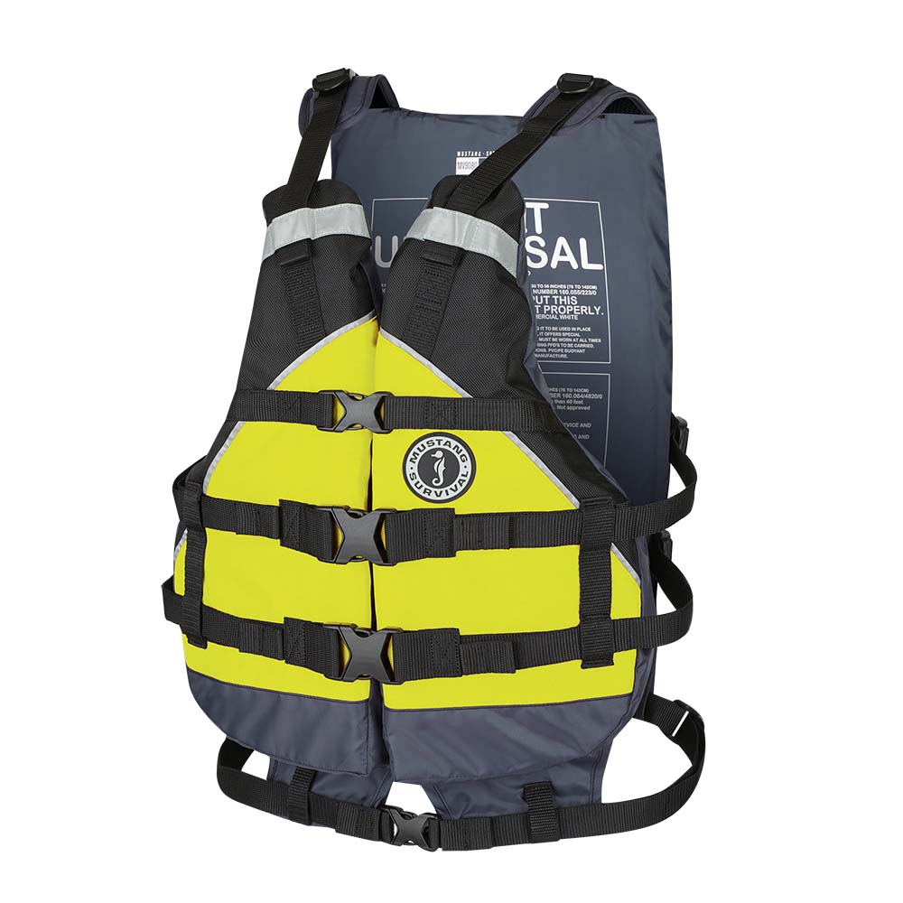Mustang Survival Personal Flotation Devices Mustang Youth Canyon V Foam Vest - Yellow/Black - 50-90lbs [MV9070-124-0-253]