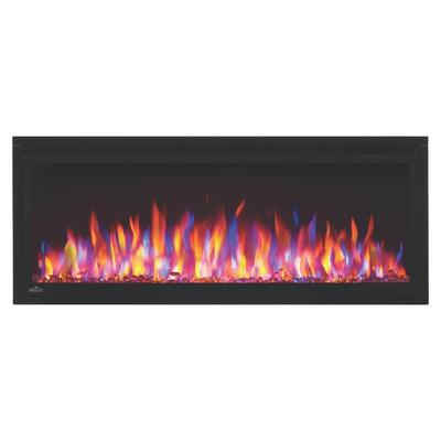 Napoleon Built-In Electric Fireplace 42 Entice™ Electric Fireplace, Glass Front, Black