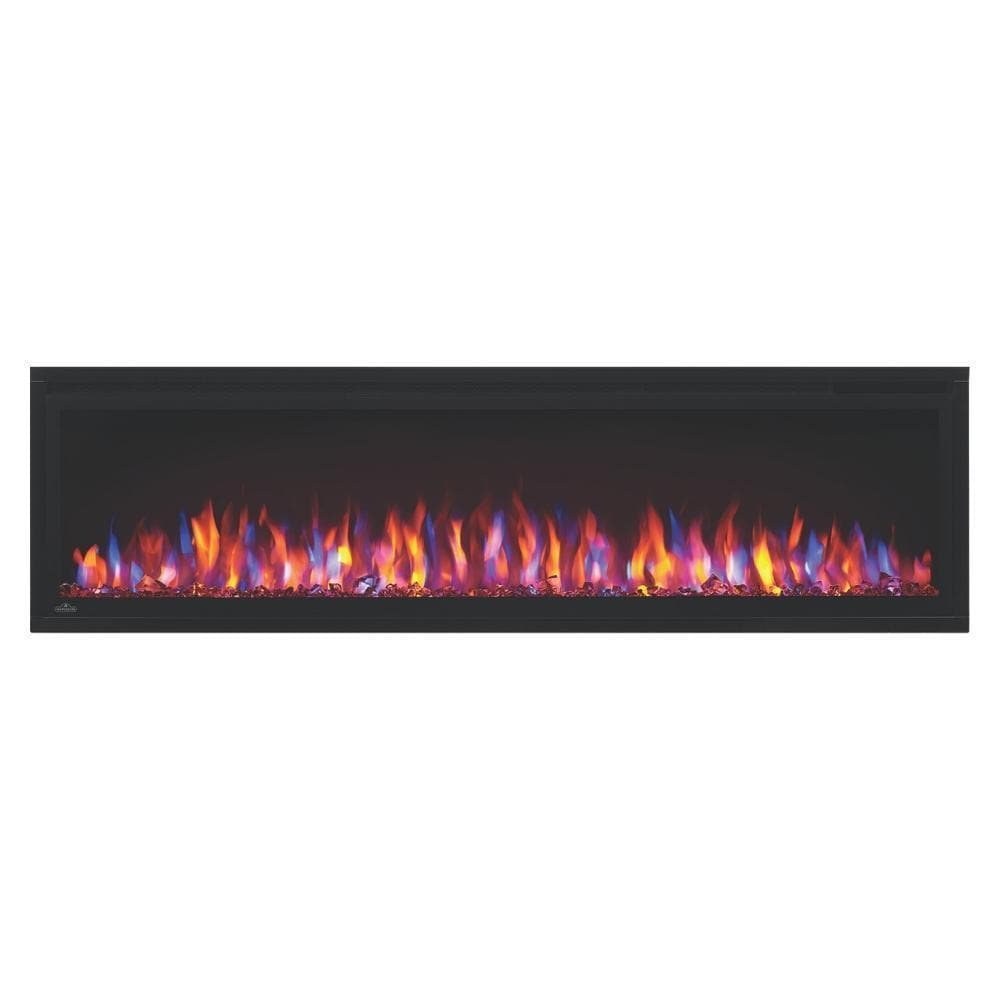 Napoleon Built-In Electric Fireplace 60 Entice™ Electric Fireplace, Glass Front, Black