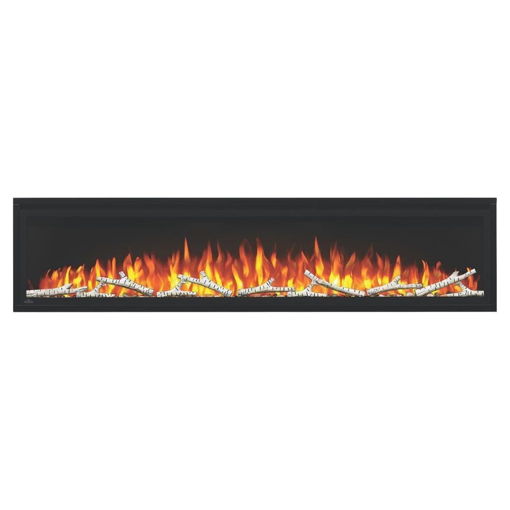 Napoleon Built-In Electric Fireplace 72 Entice™ Electric Fireplace, Glass Front, Black