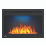 Napoleon Built-In Electric Fireplace Cinema™Glass Electric Fireplace, Glass Front, Powder Coated Black Finish