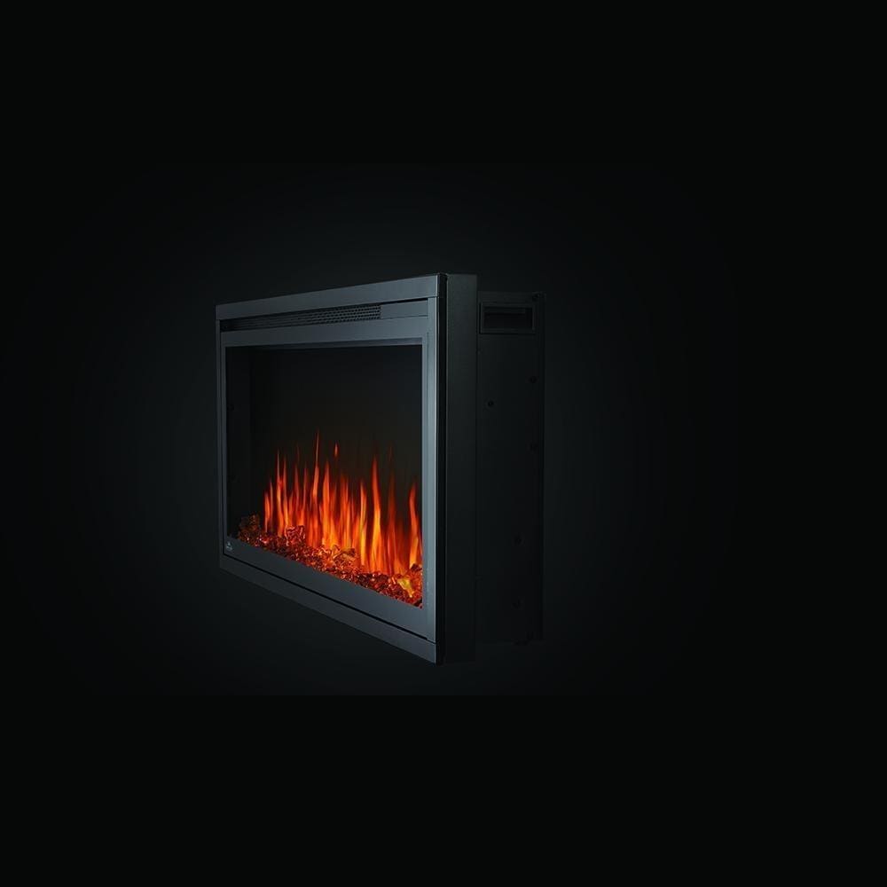 Napoleon Built-In Electric Fireplace Entice™ Electric Fireplace, Glass Front, Black
