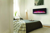 Napoleon Built-In Electric Fireplace Entice™ Electric Fireplace, Glass Front, Black