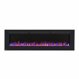 Napoleon Electric Fireplace 72 Allure™ Electric Fireplace, Glass Front, Black