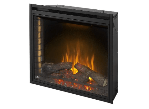 Napoleon Electric Fireplace Ascent ™ Electric Fireplace, Glass Front, Powder Coated Black Finish