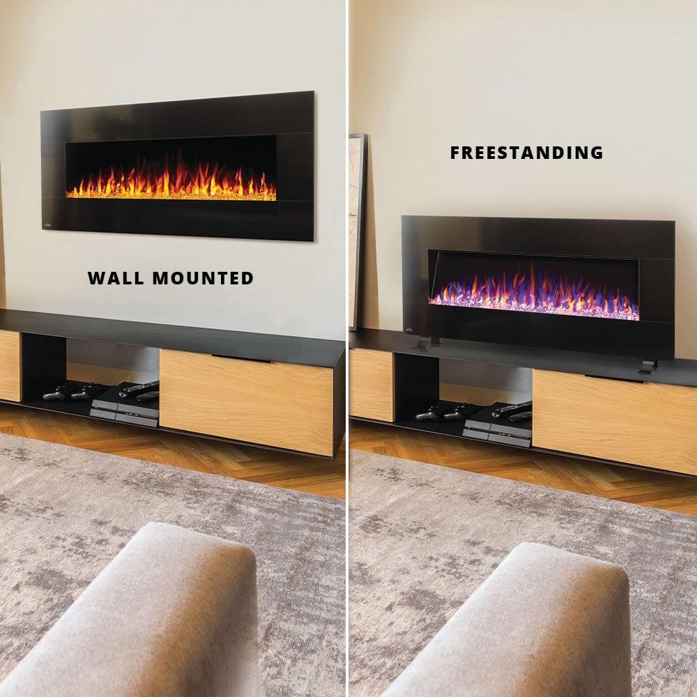 Napoleon Harsten 50" Wall Mount Electric Fireplace with Bluetooth and Stand
