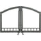 Napoleon Hearth Arched Wrought Iron Double Door | H335-1WI