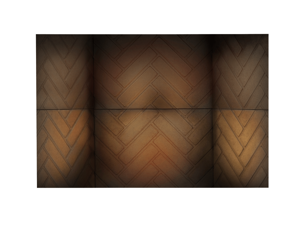 Napoleon Hearth Decorative Brick Panels Herringbone | NZ8HBK