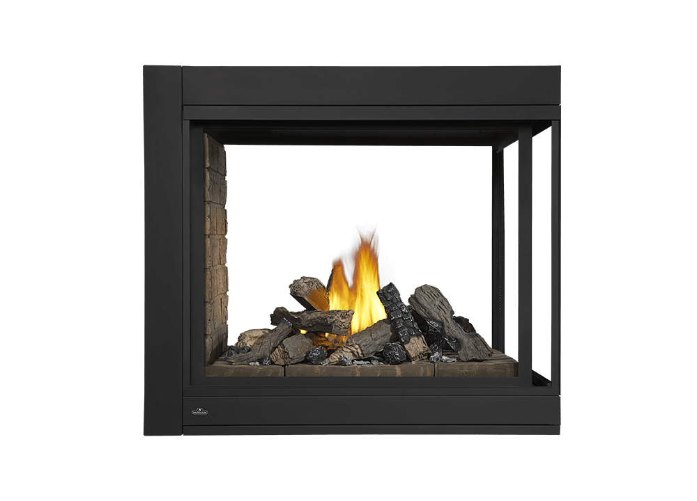 Napoleon Hearth Electric Fireplace Napoleon Ascent Multi-View Peninsula Direct Vent Gas Fireplace | BHD4PFCN