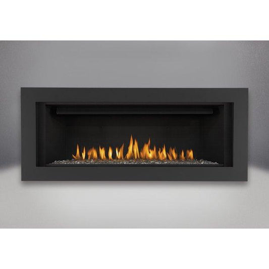 Napoleon Hearth Napoleon 24000 BTU Linear Direct Vent Natural Gas Fireplace with Safety Barrier and Electronic Ignition from the Vector Series - LHD45NSB