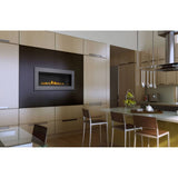 Napoleon Hearth Napoleon 24000 BTU Linear Direct Vent Natural Gas Fireplace with Safety Barrier and Electronic Ignition from the Vector Series - LHD45NSB