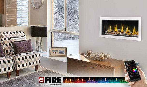 Napoleon Hearth Napoleon FF38K Black Powder Coated Flush Front with Safety Barrier