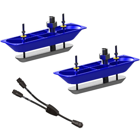 Navico Transducers Navico StructureScanHD Sonar Stainless Steel Thru-Hull Transducer (Pair) w/Y-Cable [000-11460-001]