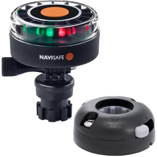 Navisafe Navigation Lights Navisafe Navilight 2NM Tricolor w/Navimount Base  Horizontal Mount - Black [340KIT7]
