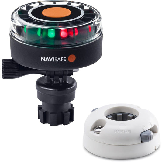 Navisafe Navigation Lights Navisafe Navilight 2NM Tricolor w/Navimount Base  Horizontal Mount - White [340KIT5]