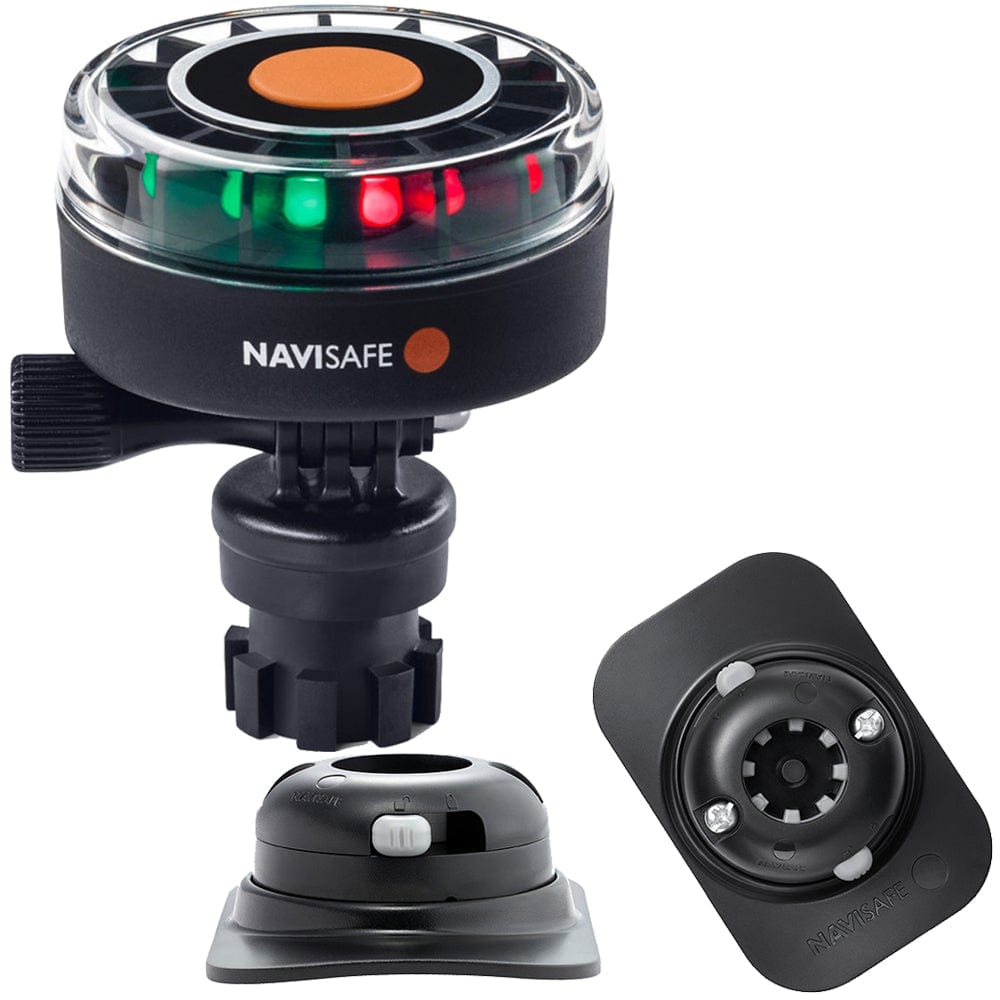 Navisafe Navigation Lights Navisafe Navilight 2NM Tricolor w/Navimount Base  RIB Mount - Black [340KIT2]