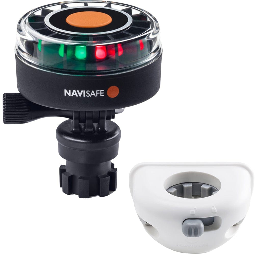 Navisafe Navigation Lights Navisafe Navilight 2NM Tricolor w/Navimount Base  Vertical Mount - White [340KIT6]